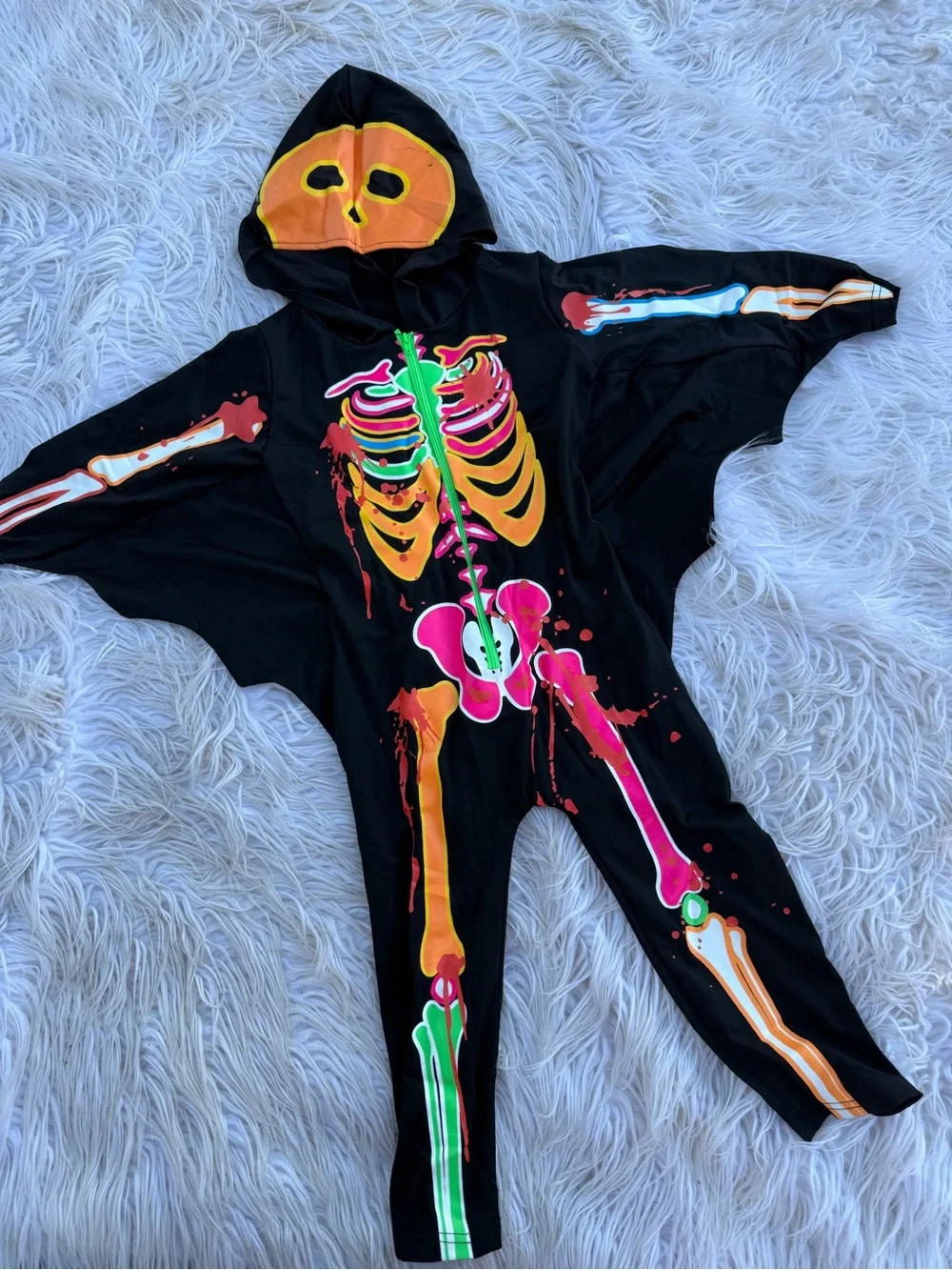 Kids colorful skeleton costume (B5)